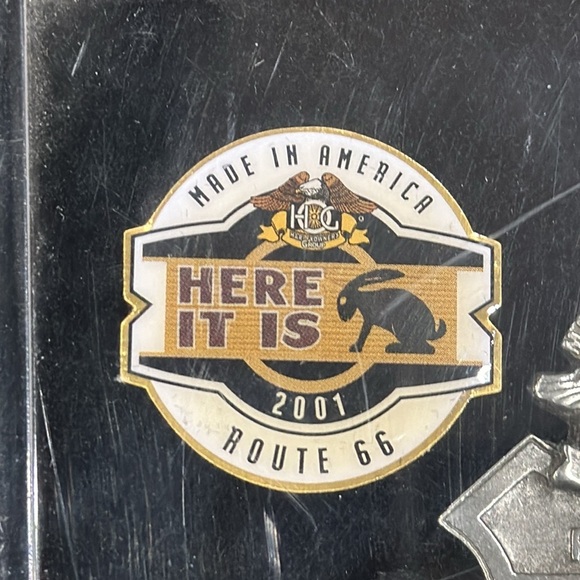 Harley-Davidson Vintage HOG Collectable Route 66 Complete Pin Set with Plaque - Picture 6 of 8